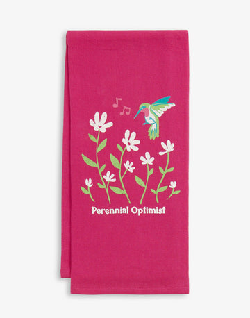 Perennial Optimist Tea Towel